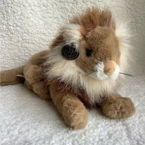 Vintage 1988 Ganz Bros Heritage Collection Lion Realistic Plush Stuffed Animal